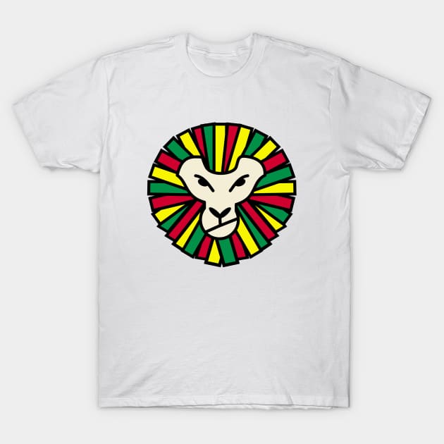 Lion Rastafari T-Shirt by mailboxdisco